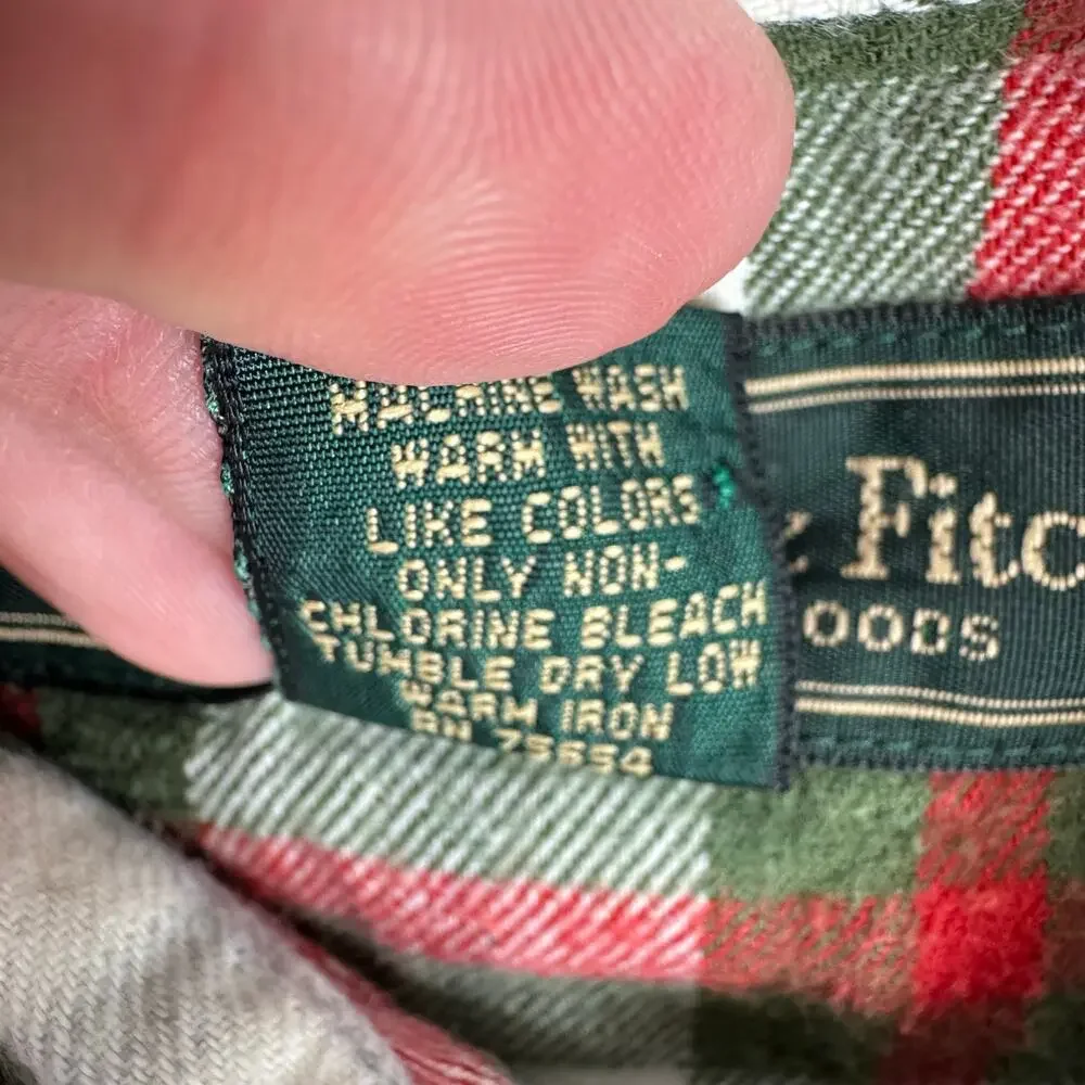 Abercrombie &‎ Fitch Vtg 90s Cotton Preppy Flannel Long Sleeve Button Up Mens S